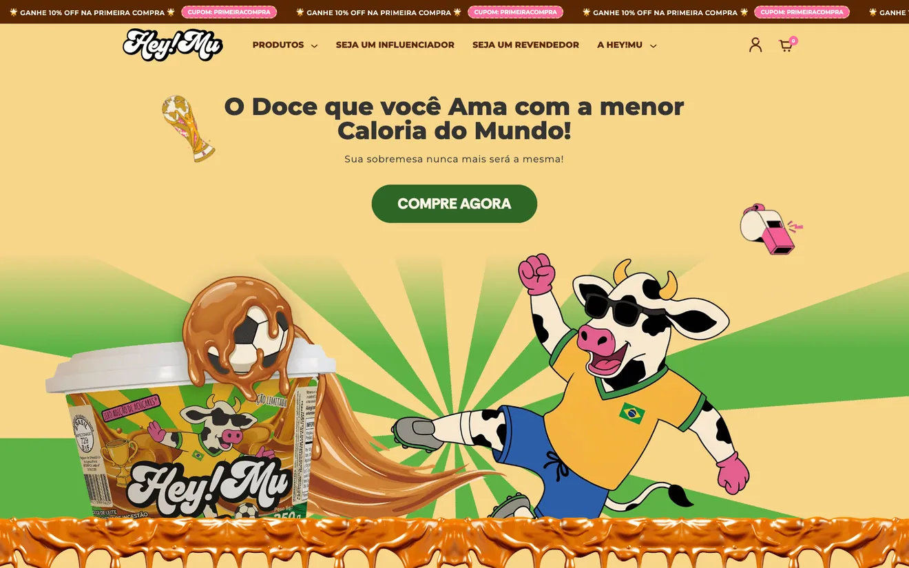 Primeira dobra da loja HeyMu