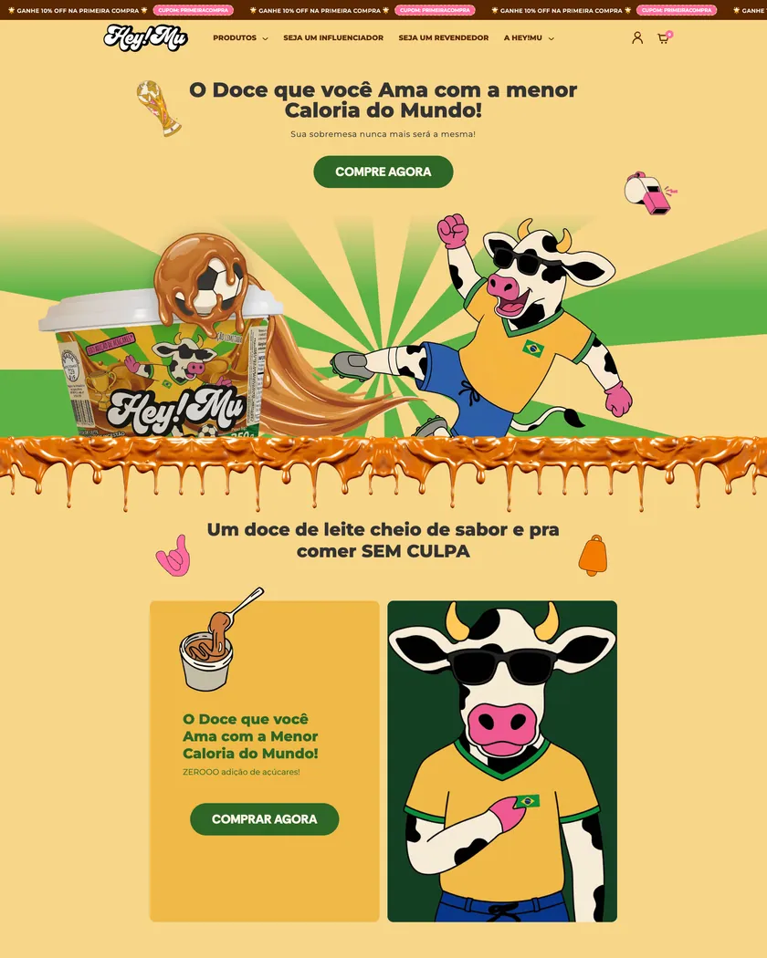Primeira dobra da loja HeyMu